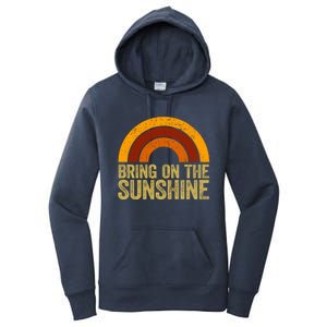 Bring On The Sunshine Gift Rainbow Retro Sunshine Meaningful Gift Women's Pullover Hoodie