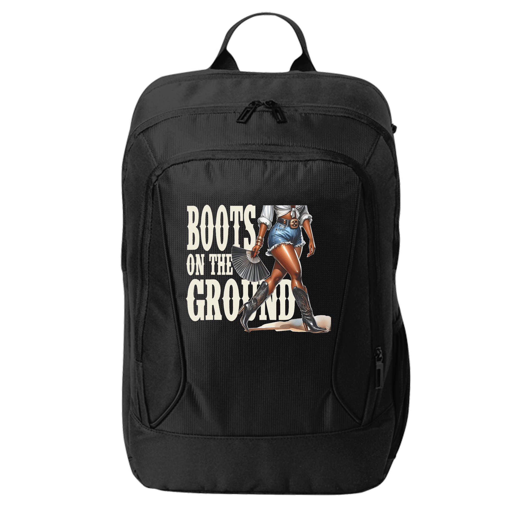 Boots On The Ground Black Cowgirl Melanin Women Gift City Backpack