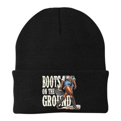 Boots On The Ground Black Cowgirl Melanin Women Gift Beanie