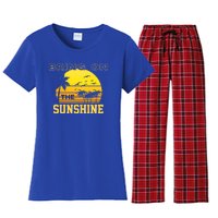 Bring On The Sunshine Summer Season Summer Vibes Gift Women's Flannel Pajama Set