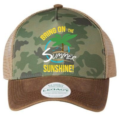 Bring On The Summer Sunshine Funny Gift Perfect Beach And Sun Lovers Gift Legacy Tie Dye Trucker Hat