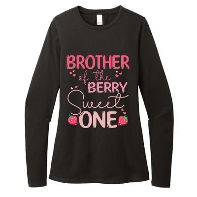 Brother Of The Berry Sweet One Strawberry First Birthday Womens CVC Long Sleeve Shirt