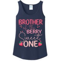 Brother Of The Berry Sweet One Strawberry First Birthday Ladies Essential Tank