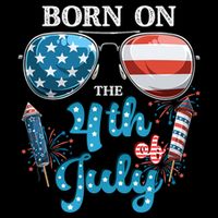Born On The Fourth Of July 4th Of July Birthday Patriotic Wool Snapback Cap