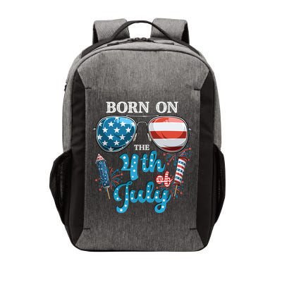 Born On The Fourth Of July 4th Of July Birthday Patriotic Vector Backpack
