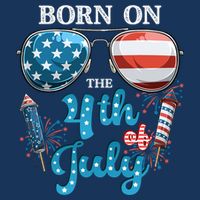 Born On The Fourth Of July 4th Of July Birthday Patriotic Cool Comfort Performance Bucket Hat
