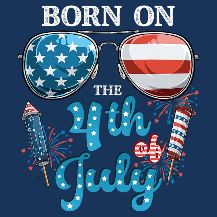 Born On The Fourth Of July 4th Of July Birthday Patriotic Cool Comfort Performance Bucket Hat