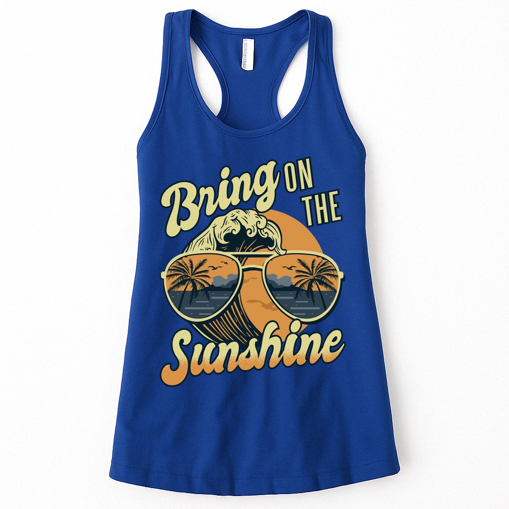 Bring On The Sunshine Beach Summer Ocean Vacation Family Funny Gift Womens Tank Top