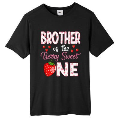 Brother Of The Berry Sweet One Strawberry First Birthday Tall Fusion ChromaSoft Performance T-Shirt