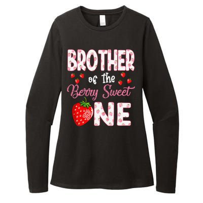 Brother Of The Berry Sweet One Strawberry First Birthday Womens CVC Long Sleeve Shirt