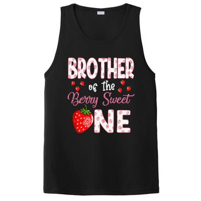 Brother Of The Berry Sweet One Strawberry First Birthday PosiCharge Competitor Tank