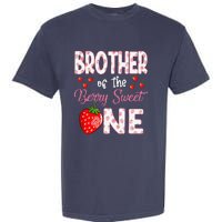 Brother Of The Berry Sweet One Strawberry First Birthday Garment-Dyed Heavyweight T-Shirt