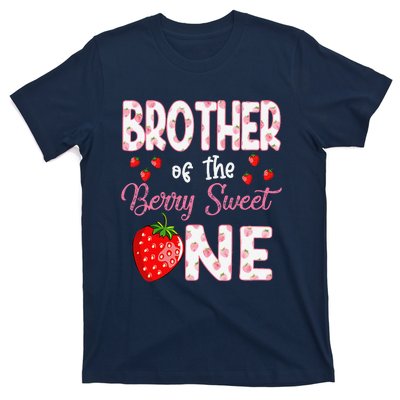 Brother Of The Berry Sweet One Strawberry First Birthday T-Shirt