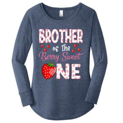 Brother Of The Berry Sweet One Strawberry First Birthday Women's Perfect Tri Tunic Long Sleeve Shirt