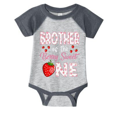 Brother Of The Berry Sweet One Strawberry First Birthday Infant Baby Jersey Bodysuit