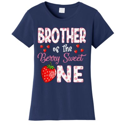 Brother Of The Berry Sweet One Strawberry First Birthday Women's T-Shirt