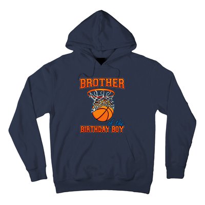 Brother Of The Birthday Boy Basketball Birthday Family Party Hoodie