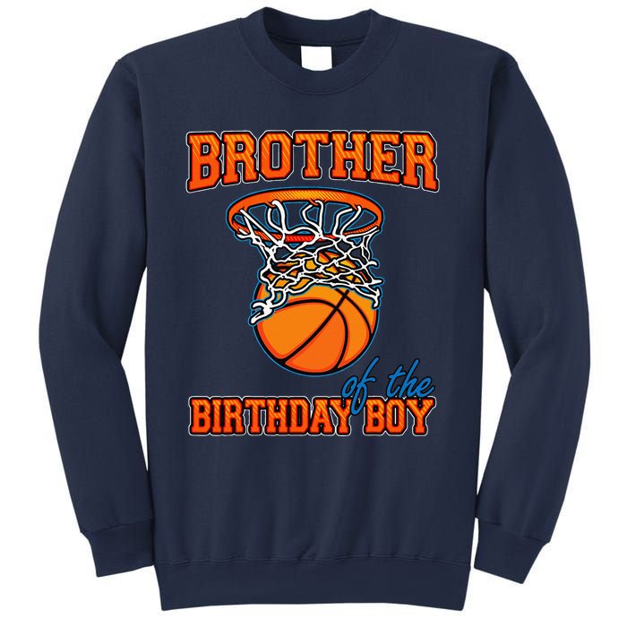 Brother Of The Birthday Boy Basketball Birthday Family Party Sweatshirt