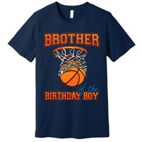 Brother Of The Birthday Boy Basketball Birthday Family Party Premium T-Shirt