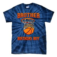 Brother Of The Birthday Boy Basketball Birthday Family Party Tie-Dye T-Shirt