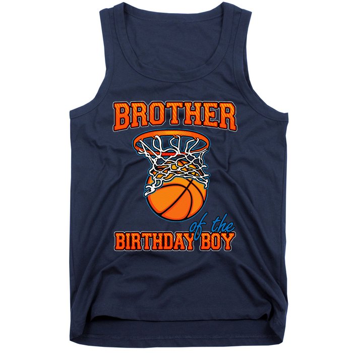 Brother Of The Birthday Boy Basketball Birthday Family Party Tank Top