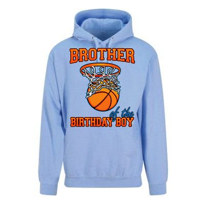 Brother Of The Birthday Boy Basketball Birthday Family Party Unisex Surf Hoodie