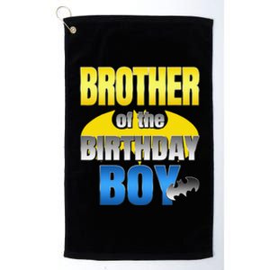 Brother Of The Birthday Boy Bat Family Matching Platinum Collection Golf Towel