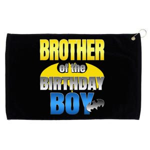 Brother Of The Birthday Boy Bat Family Matching Grommeted Golf Towel