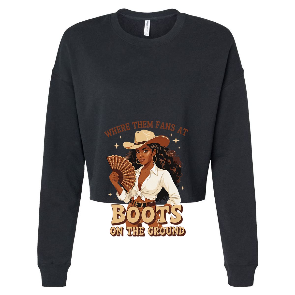 Boots On The Ground Where Them Fans At Black Cowgirl Backpack