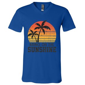 Bring On The Sunshine Summertime Summer Season Summer Vibes Gift V-Neck T-Shirt