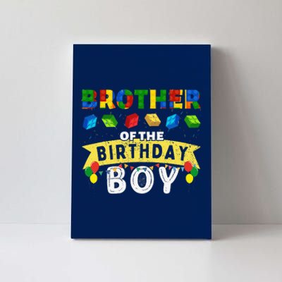 Brother Of The Birthday Boy Building Blocks Master Builder Canvas