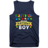 Brother Of The Birthday Boy Building Blocks Master Builder Tank Top