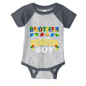 Brother Of The Birthday Boy Building Blocks Master Builder Infant Baby Jersey Bodysuit