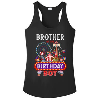 Brother Of The Birthday Boy Carnival Circus 1st Birthday Ladies PosiCharge Competitor Racerback Tank