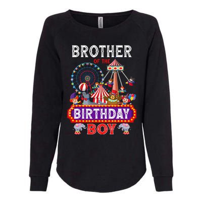 Brother Of The Birthday Boy Carnival Circus 1st Birthday Womens California Wash Sweatshirt