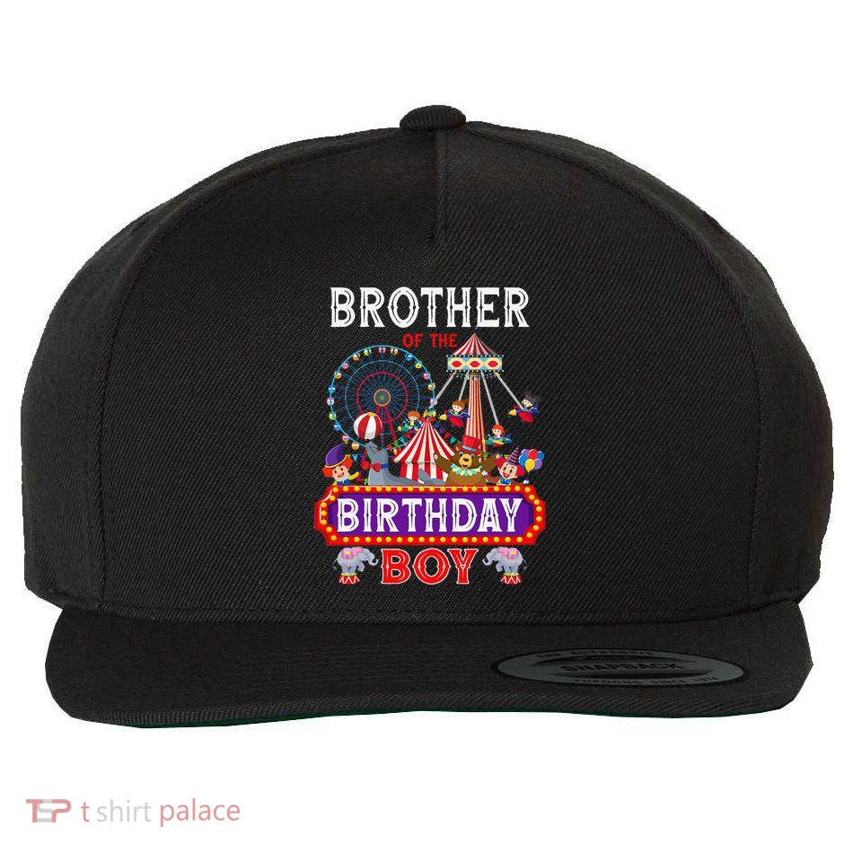 Brother Of The Birthday Boy Carnival Circus 1st Birthday Wool Snapback Cap