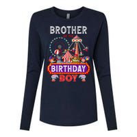 Brother Of The Birthday Boy Carnival Circus 1st Birthday Womens Cotton Relaxed Long Sleeve T-Shirt