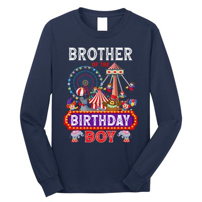 Brother Of The Birthday Boy Carnival Circus 1st Birthday Long Sleeve Shirt