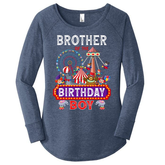 Brother Of The Birthday Boy Carnival Circus 1st Birthday Women's Perfect Tri Tunic Long Sleeve Shirt