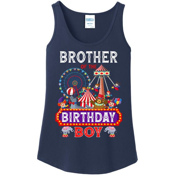 Brother Of The Birthday Boy Carnival Circus 1st Birthday Ladies Essential Tank