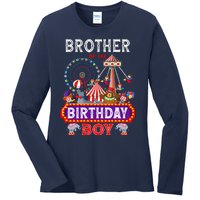 Brother Of The Birthday Boy Carnival Circus 1st Birthday Ladies Long Sleeve Shirt