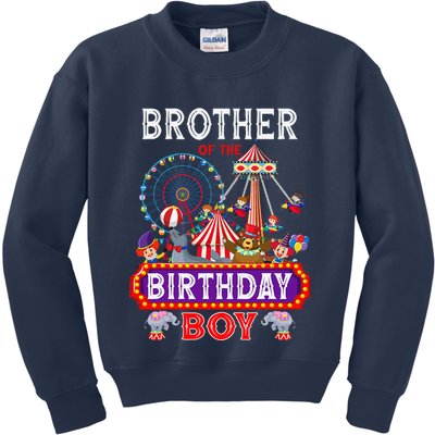 Brother Of The Birthday Boy Carnival Circus 1st Birthday Kids Sweatshirt