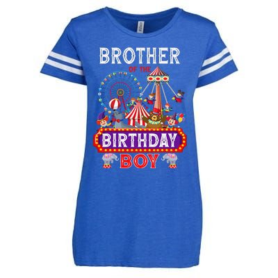 Brother Of The Birthday Boy Carnival Circus 1st Birthday Enza Ladies Jersey Football T-Shirt