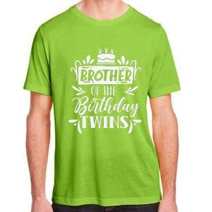 Brother Of The Birthday Twins Twin Celebrate Cute Adult ChromaSoft Performance T-Shirt