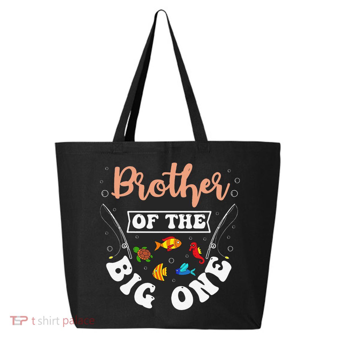 Brother Of The Big One Fishing Birthday Party Bday 25L Jumbo Tote