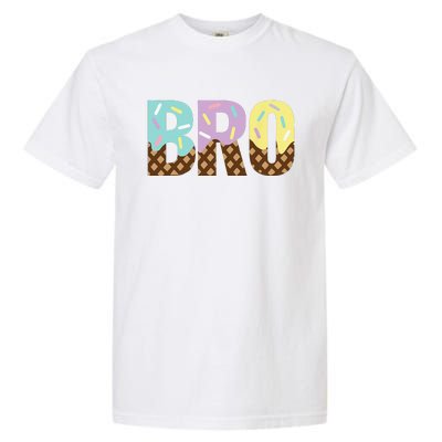 Brother Of The Sweet One Ice Cream 1st First Birthday Family Garment-Dyed Heavyweight T-Shirt