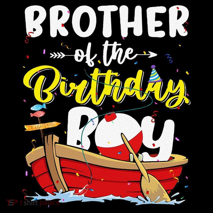 Brother Of The Birthday Fishing Fisherman Family Bday Women's V-Neck T-Shirt