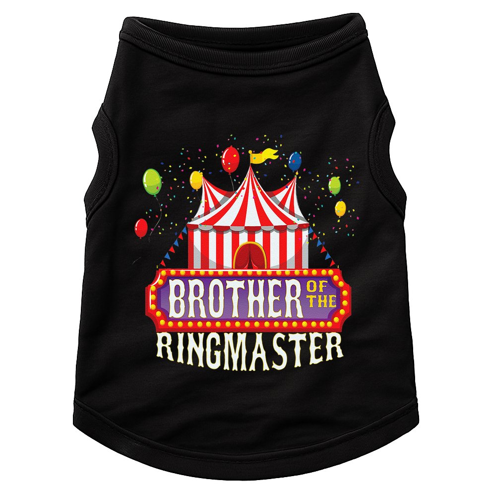 Brother Of The Birthday Ringmaster Circus Party Bday Gift Doggie Tank