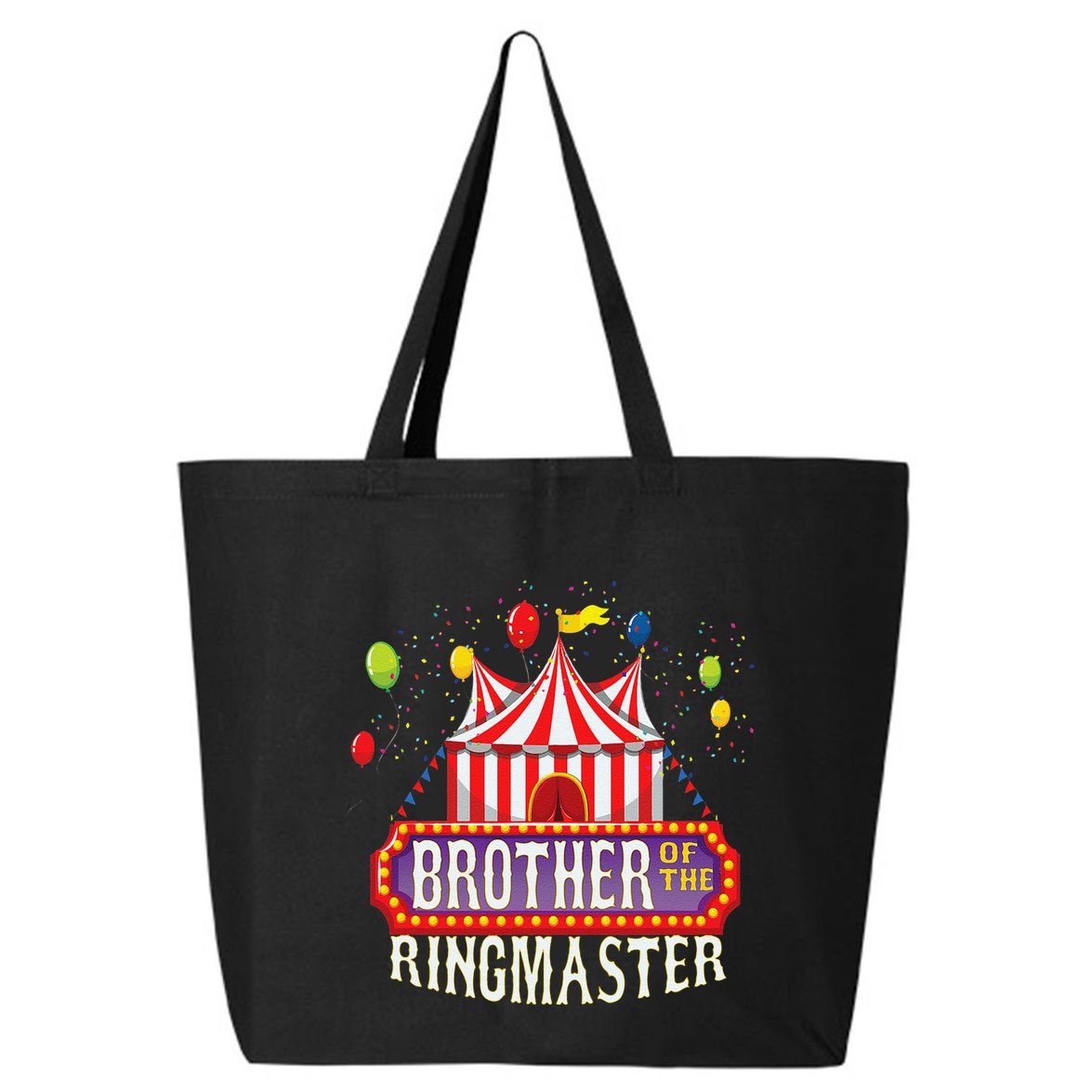 Brother Of The Birthday Ringmaster Circus Party Bday Gift 25L Jumbo Tote