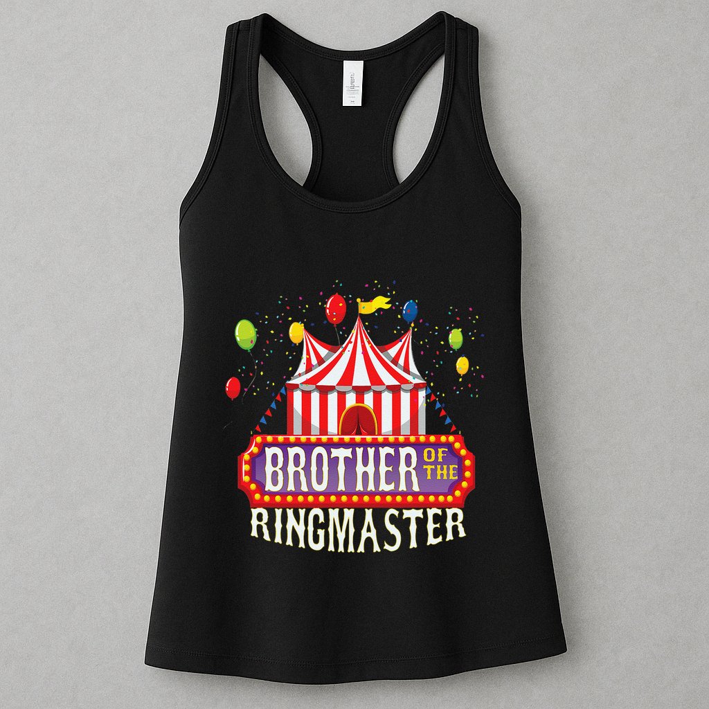 Brother Of The Birthday Ringmaster Circus Party Bday Gift Womens Tank Top